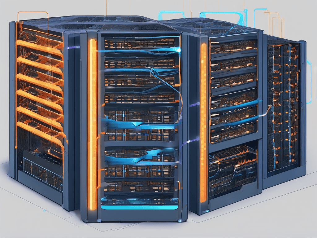 Ai2 Olmo-core 3 mixture-of-experts training diagram: tokens routed to GPU-resident expert modules across a server rack