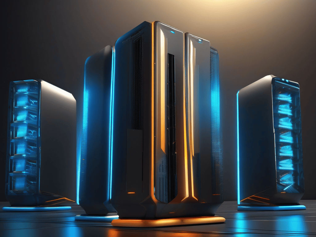 Three competing server towers representing vLLM, Ollama, and llama.cpp inference backends