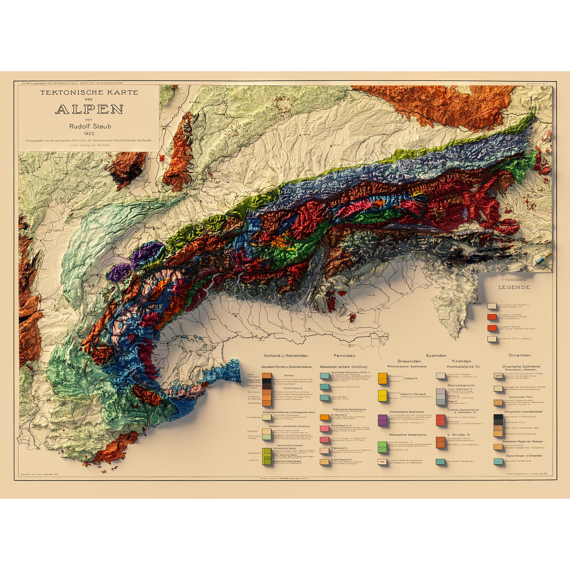 Alpine Mountains Map No Frame.
