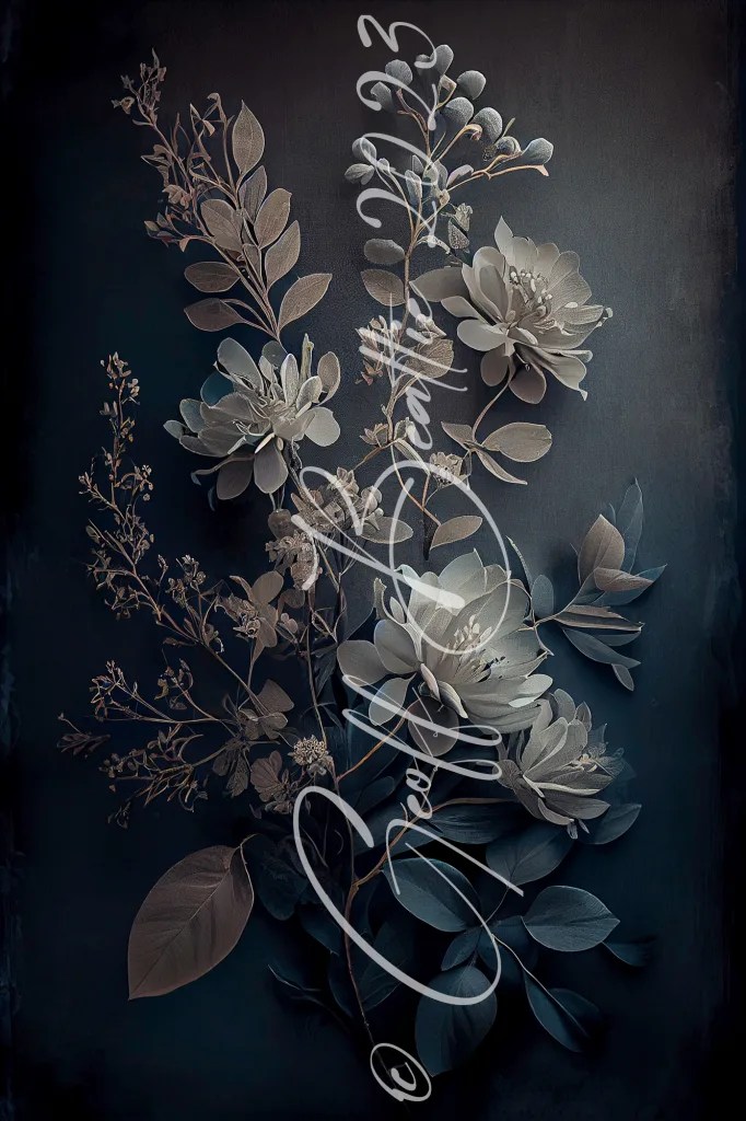 Floral backdrop digital download