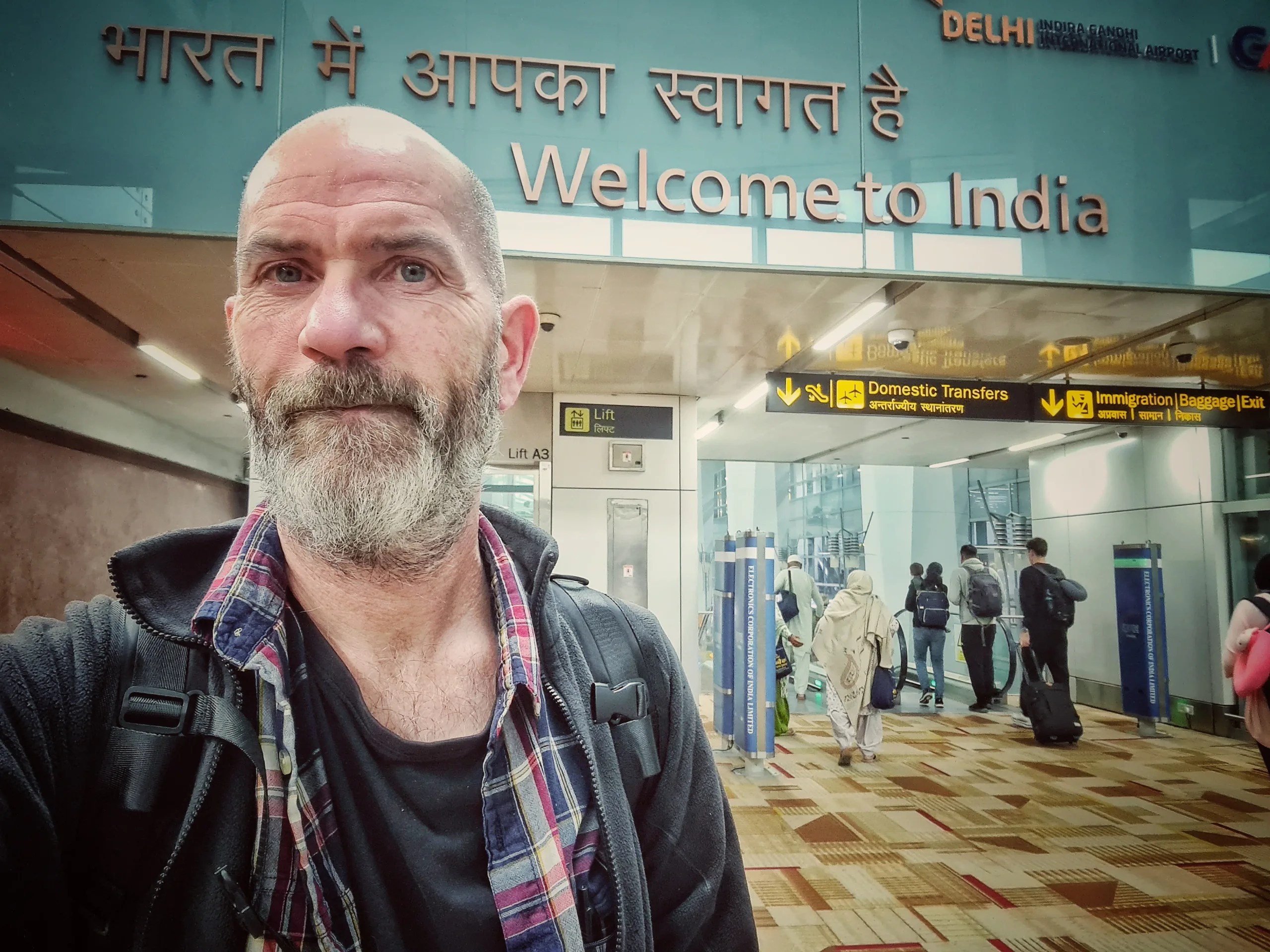 Arriving in India