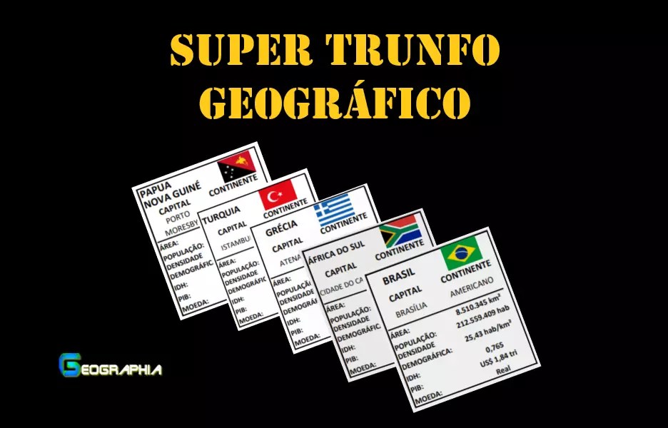 thumb super trunfo geografico jogos de cartas asia europa oceania africa america do sul america central america do norte