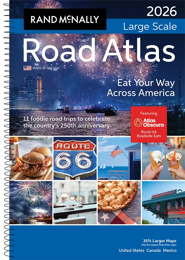 Rand Mcnally 2026 Road Atlas Of USA Canada And Mexico Geographia Maps 2026 LSRA Scaled.