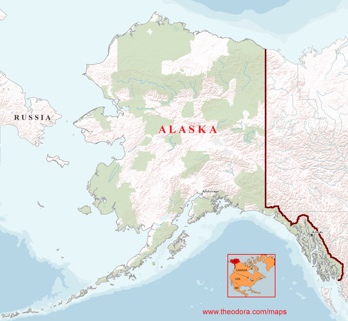 Us Map States With Alaska Alaska Map 