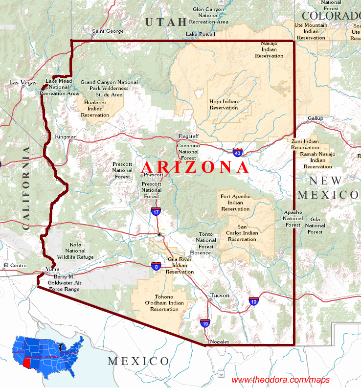 Arizona Maps Arizona Map 