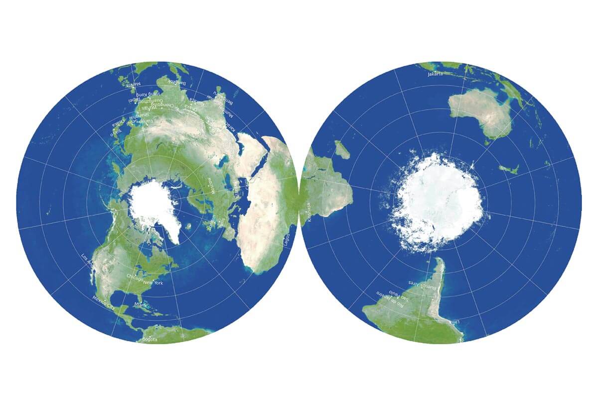 Types Of Map Projections World Projection Title.