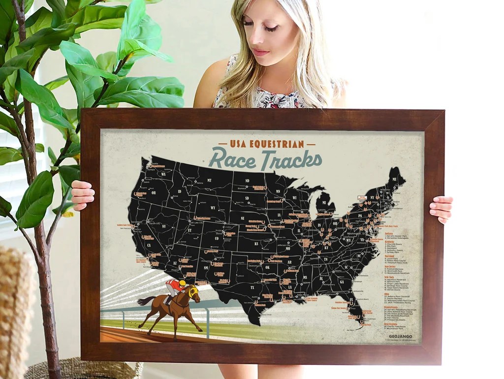 Horse Racing Tracks In USA GeoJango Maps 2kPx 1024x1024 
