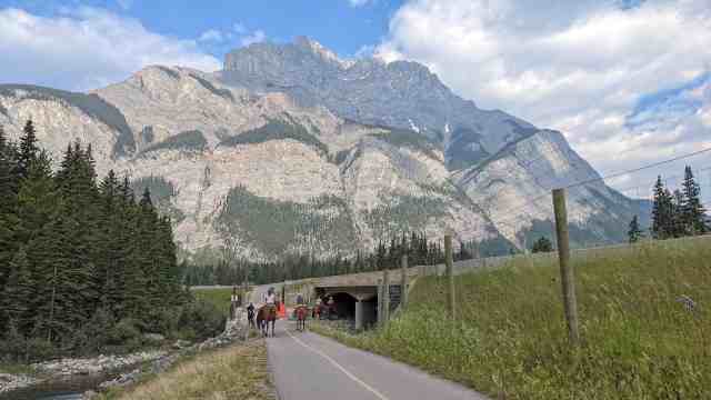 horseback riders on multiuse trail