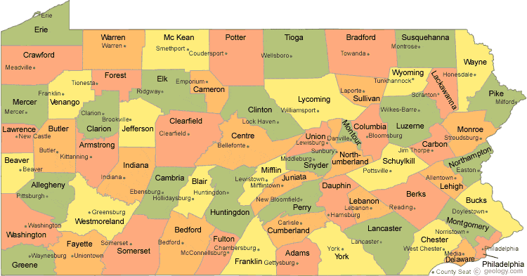 Printable Map Of Counties County Map 