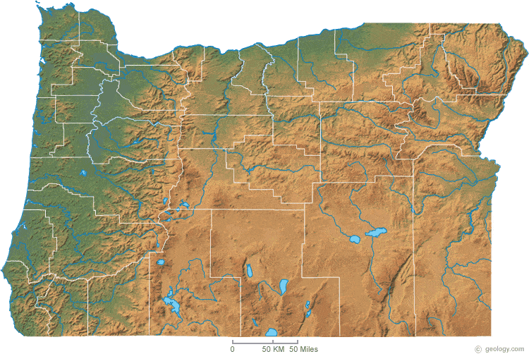 Map Of Oregon And Nevada