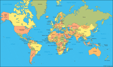 cia world map made for use by u s government officials