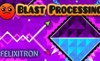 Geometry Dash Blast Processing - Creative Geometric Texture - Full HD