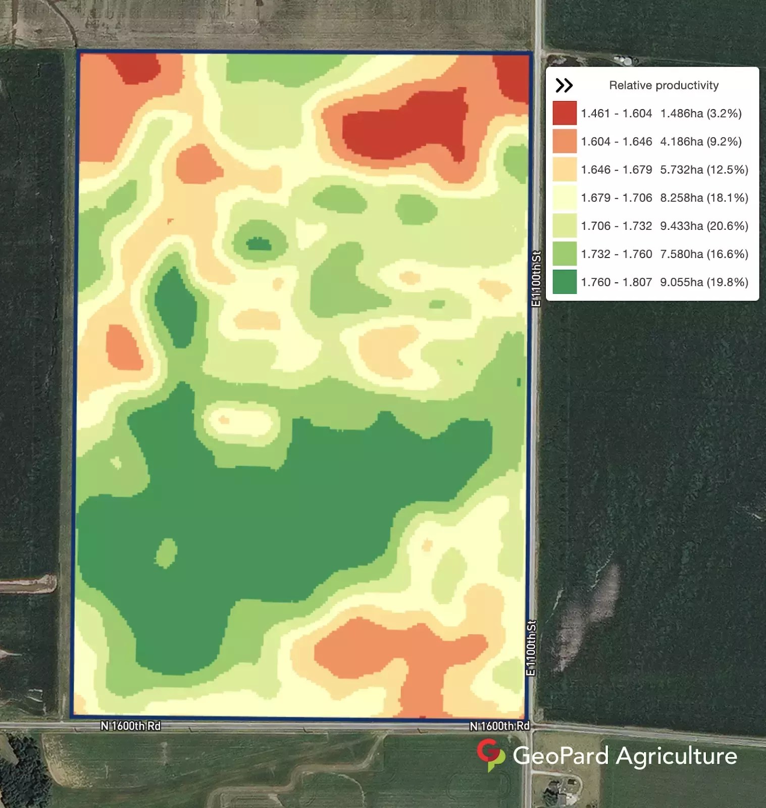 different productivity level of the field