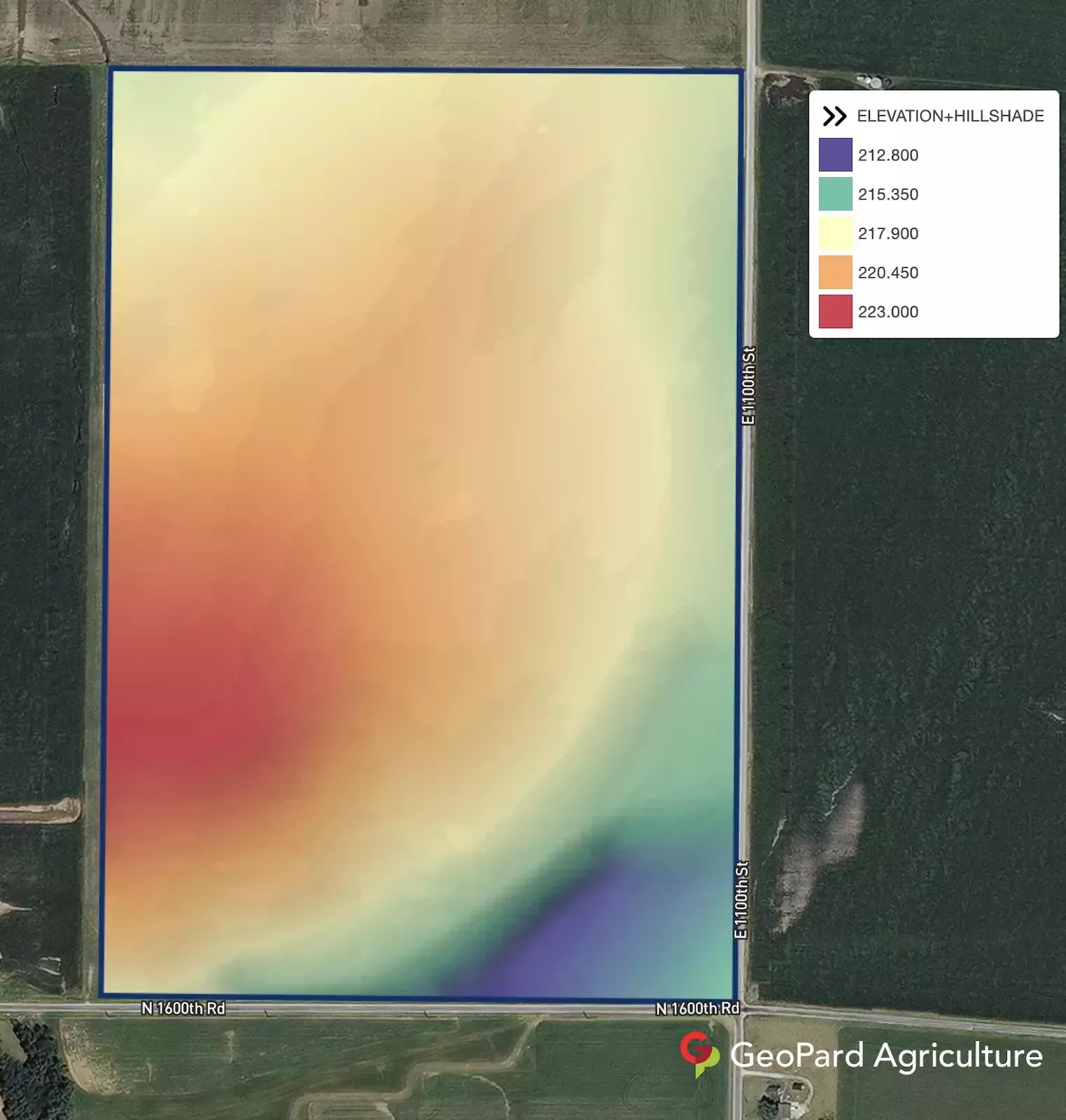 elevation and hillshade characteristics