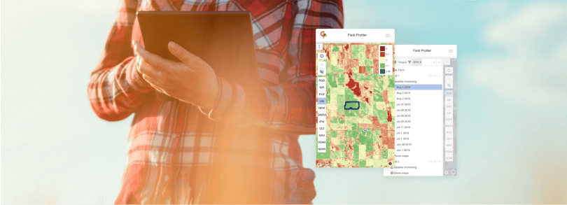 Field scouting with the GeoPard mobile app on a tablet