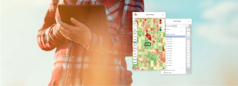 Field scouting with the GeoPard mobile app on a tablet