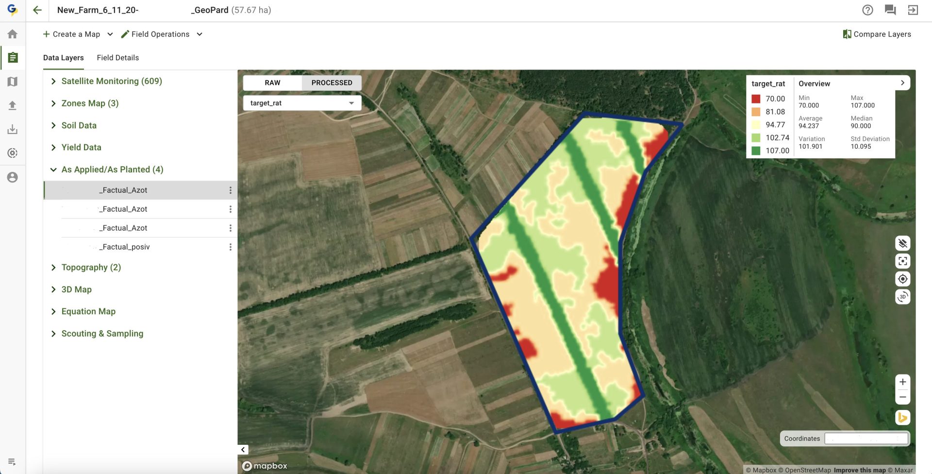 Target Org Map Calculating Difference Between Target Rx and As-Applied Maps - GeoPard ...