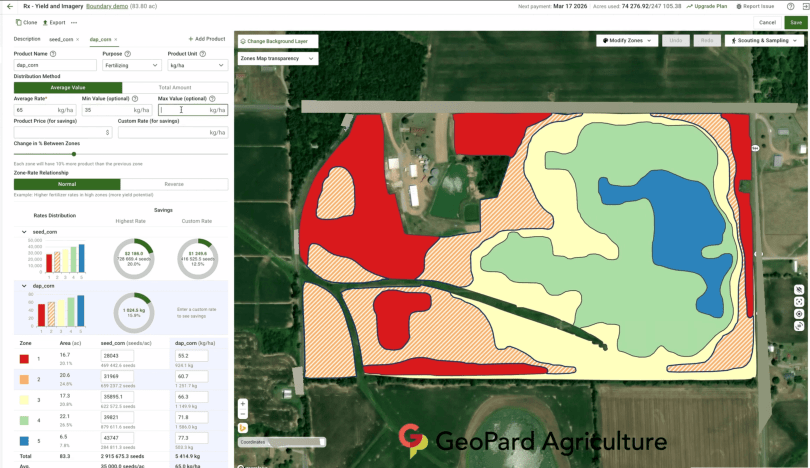 The Variable Rates Distribution Tool is a specialized calculator designed to simplify the creation of prescription maps for variable rate applications in precision agriculture. This interactive tool enables users to distribute agricultural inputs across different field zones based on productivity potential, creating optimized application plans for seeds, fertilizers, and other inputs.