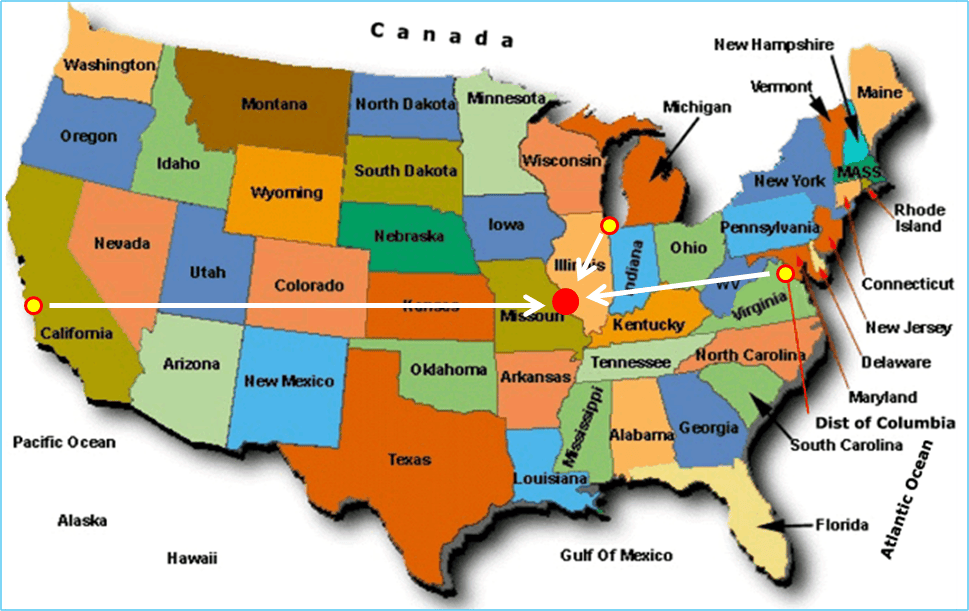 Saint Louis Missouri Us Map Paul Smith Usa Map 