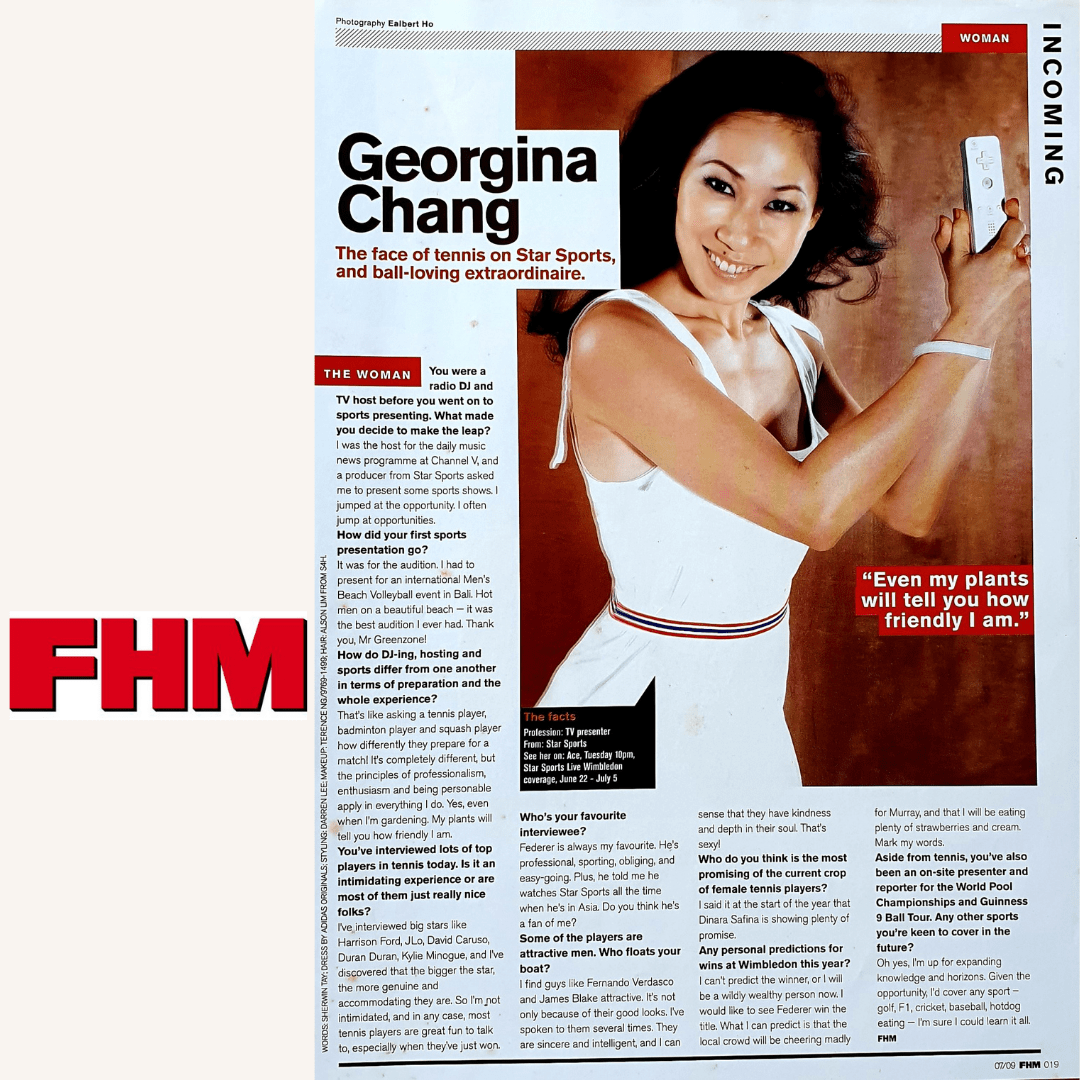 International and Local Media | FHM | Georgina Chang