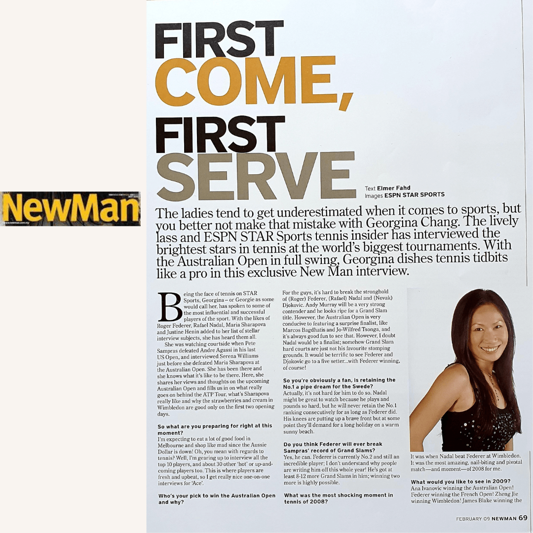 International and Local Media | NewMan - Georgina Chang
