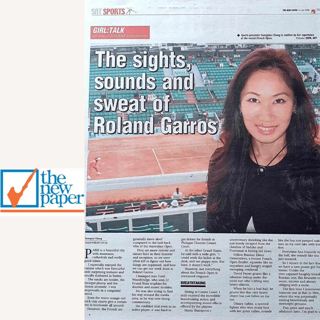 International and Local Media | The New Paper - Georgina Chang
