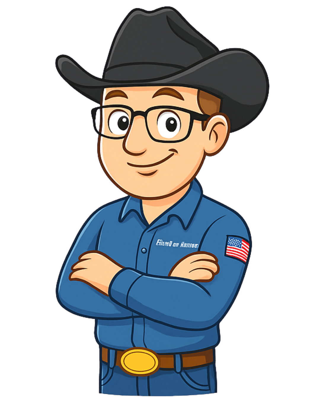 Gérald en cowboy