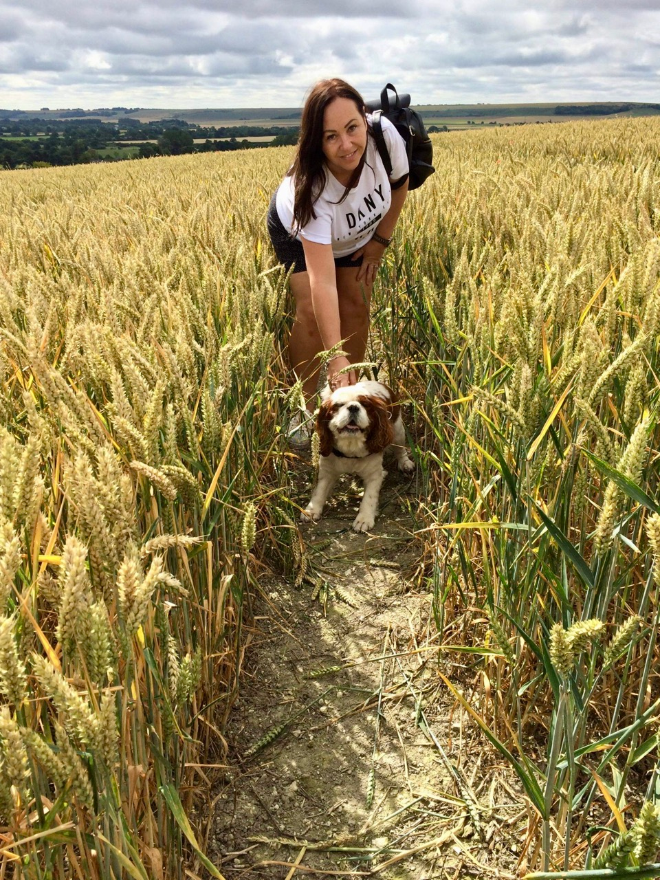 Margaret & Buddy, Crop formation Etchilhampton 2020