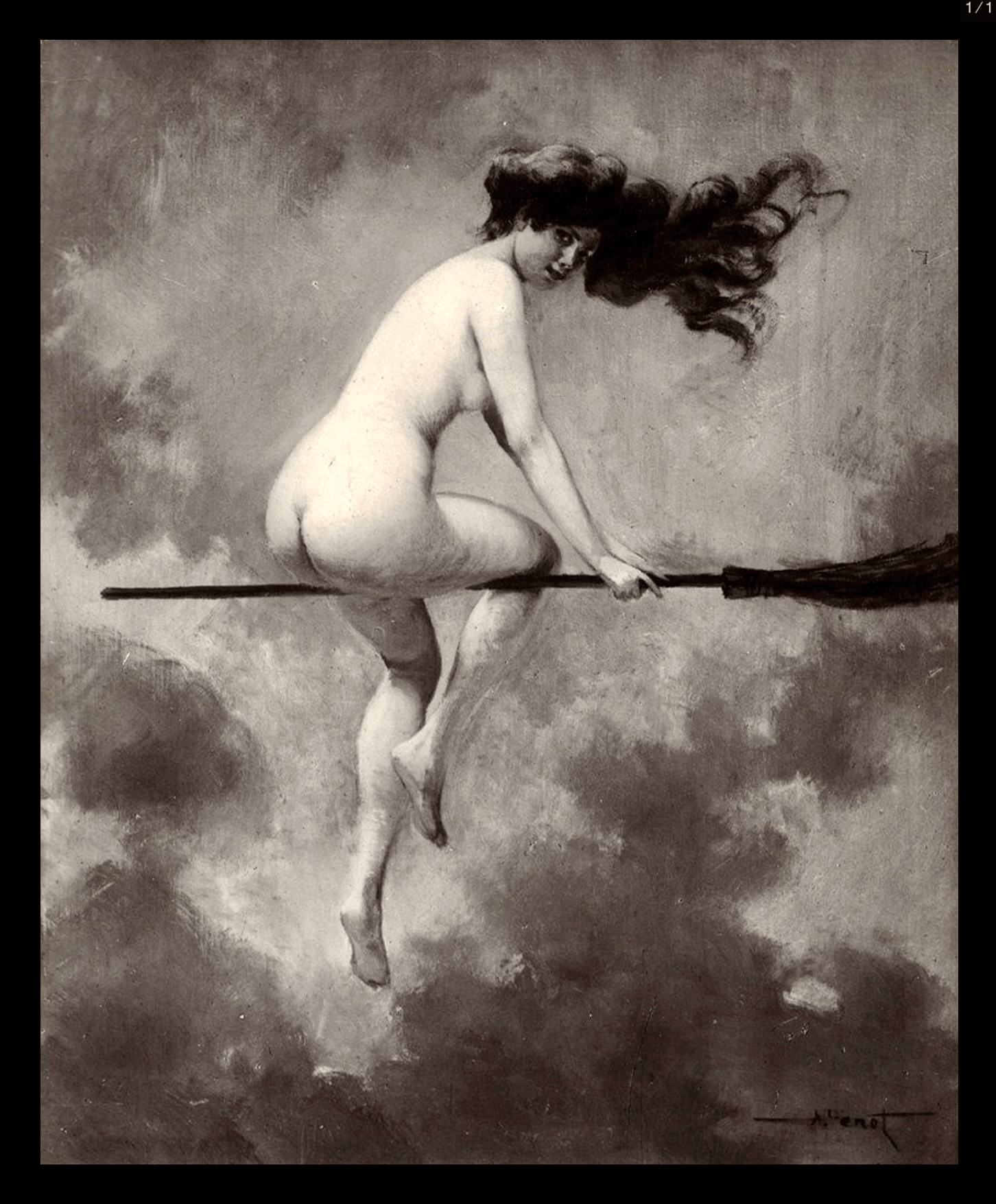 Departure for the Witches’ Sabbath by Albert Joseph Penot, circa 1910