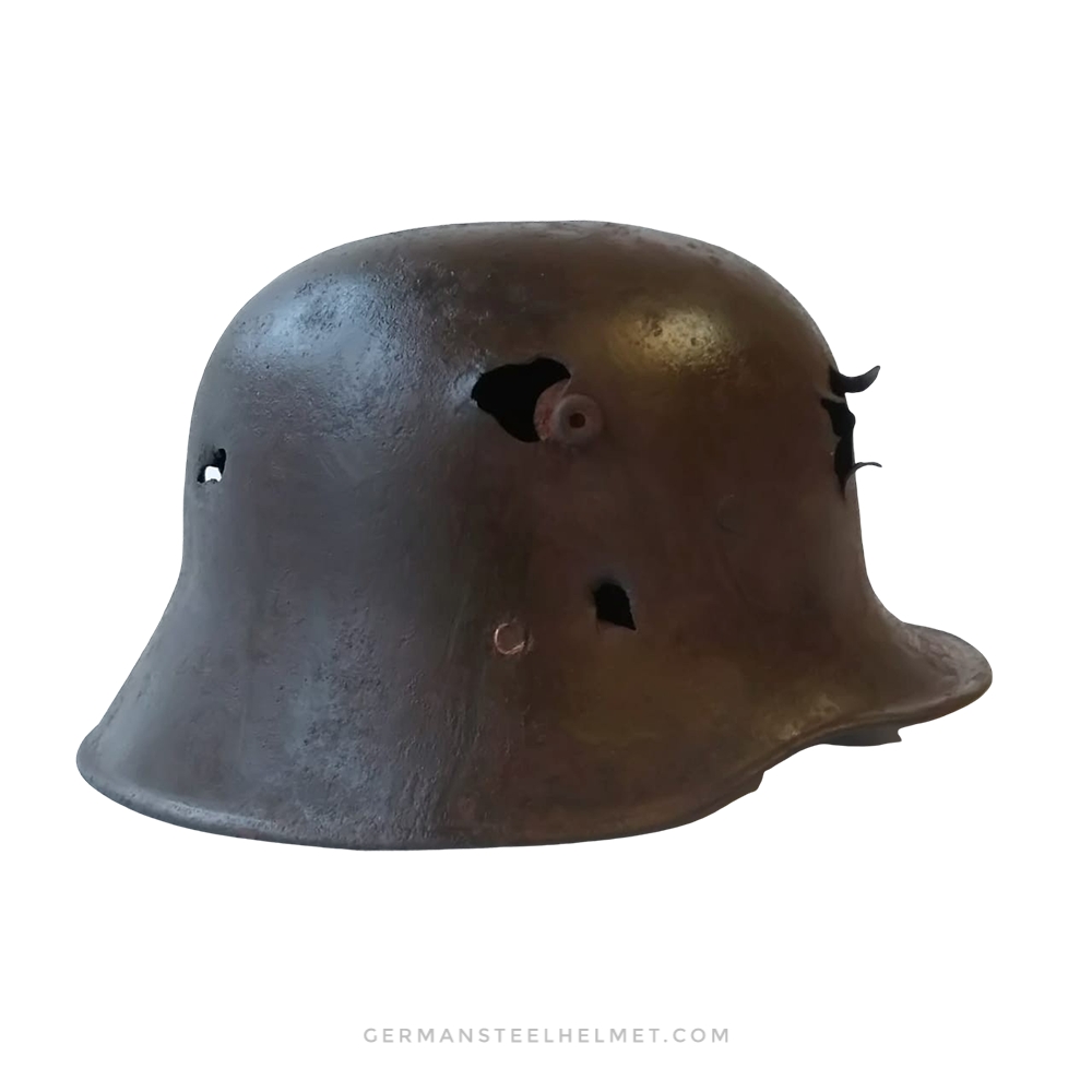 Austrian M16 Battle Damaged Helmet – From Volgograd – German