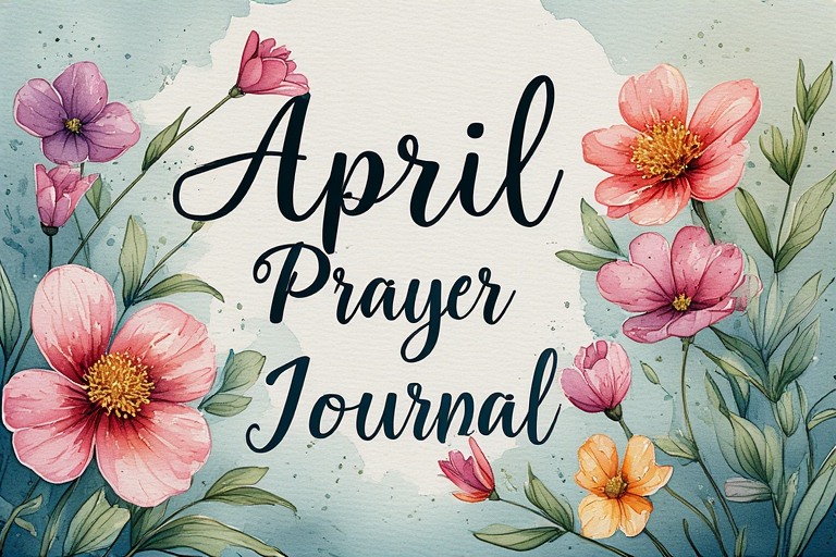April Prayer journal, a free pdf for you to use.
