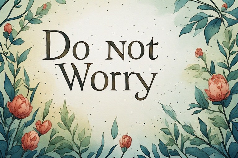 Jesus said do not worry, but it's easier said than done, so we pray.