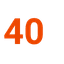 Icon representing 40 new weekly reviews