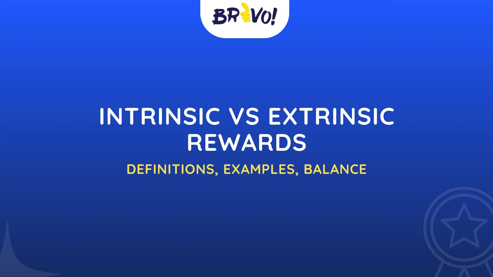 Intrinsic vs Extrinsic Rewards