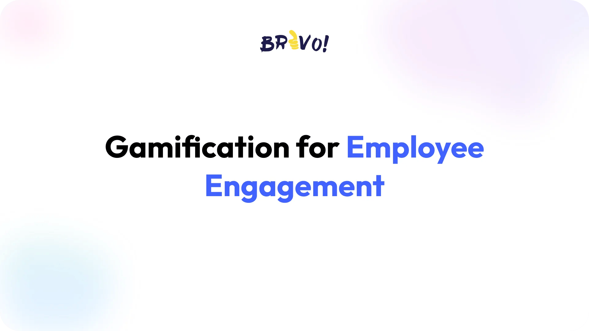Gamification for Employee Engagement