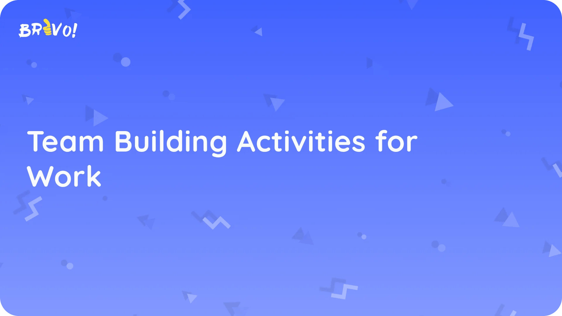 Team Building Activities for Work