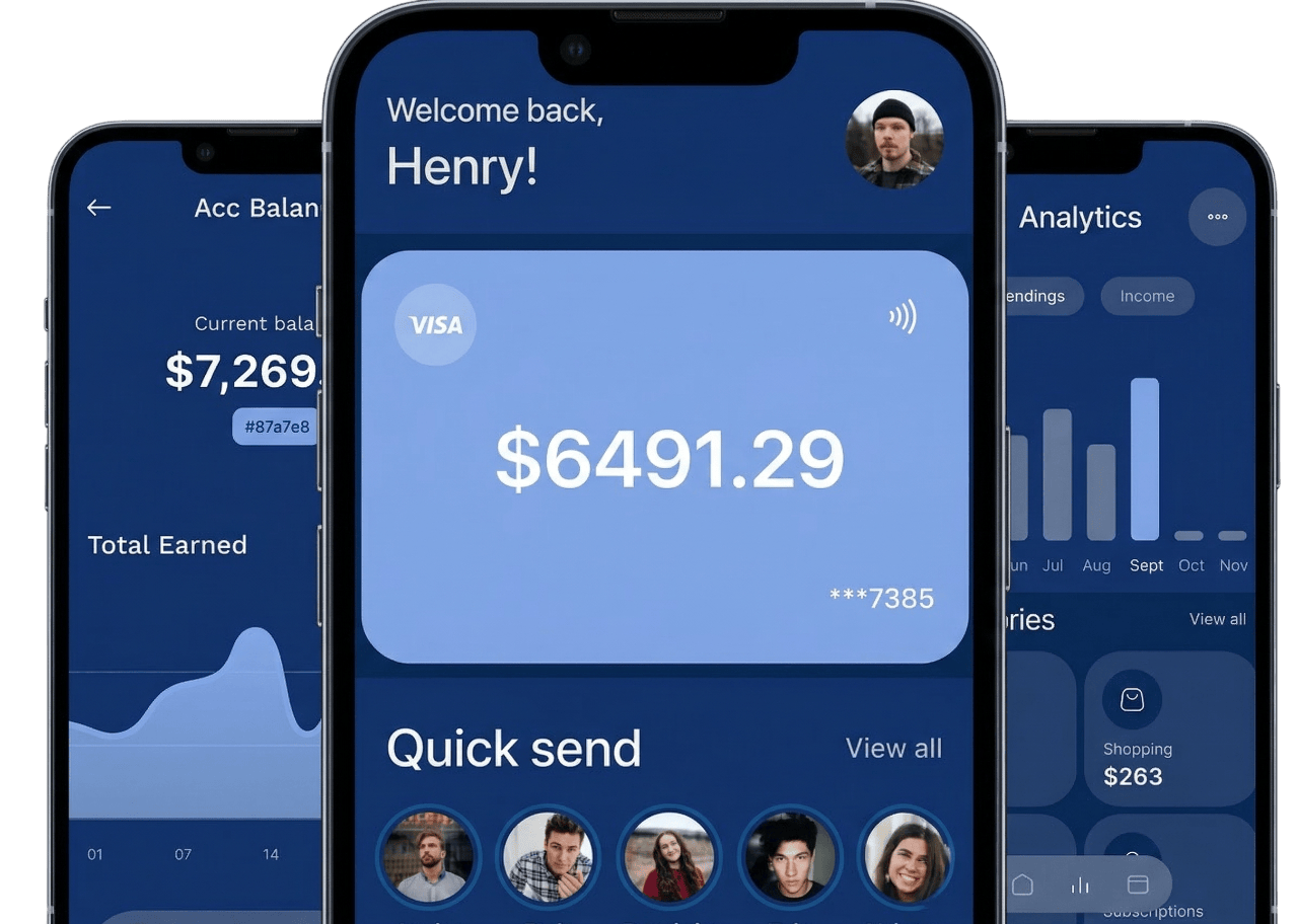 Business dashboard showing real-time payments and secure transactions