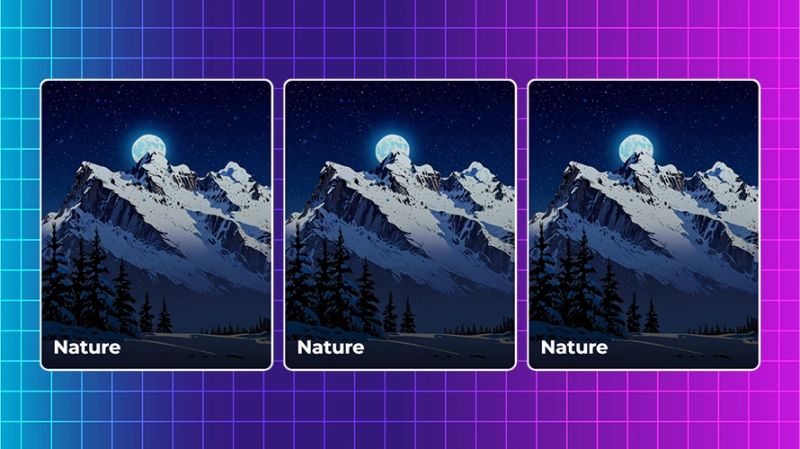 Create Responsive Card Hover Effects Using Html Css Only - 4K Vintage Designs for Desktop
