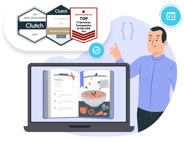 Website Development For Restaurant Resta - Artistic 8K Gradient Illustrations | Free Download