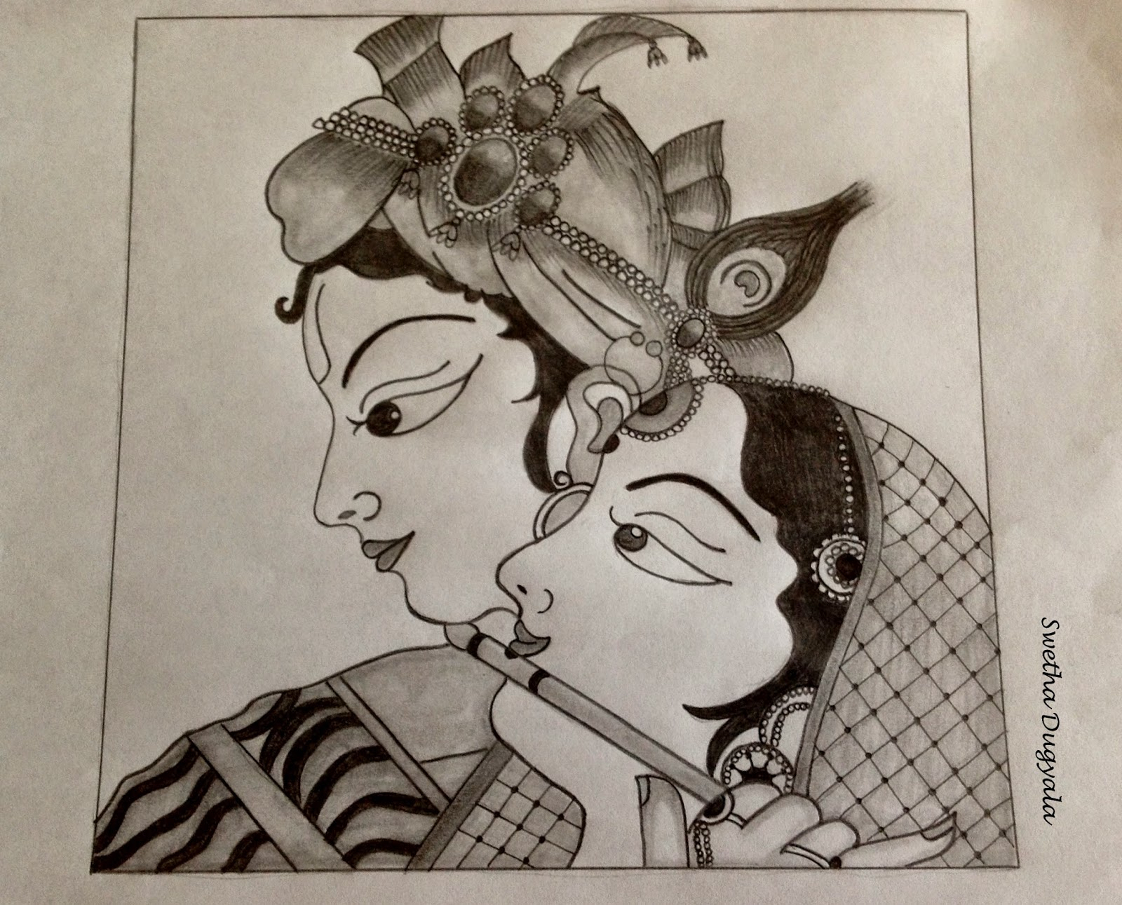 Pencil drawing of lord krishna ✏️ video on my youtube channel. Krishna Drawing at GetDrawings | Free download