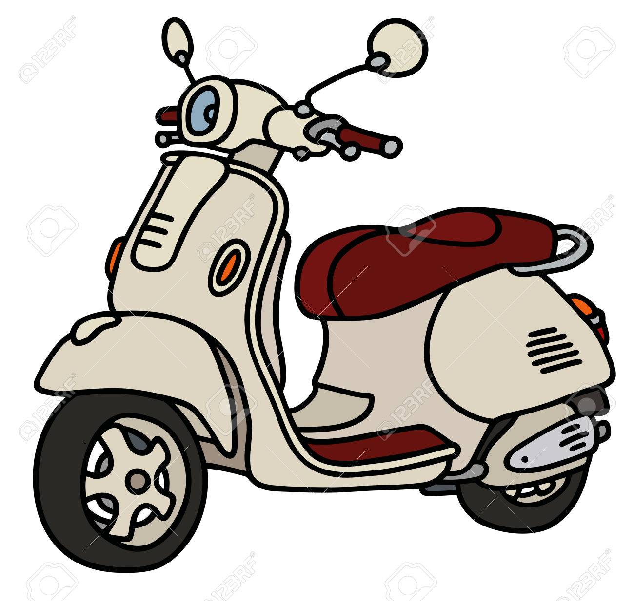 Cartoon Vespa Sketch cartoon lovers