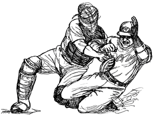 baseball catcher drawing at getdrawings free download