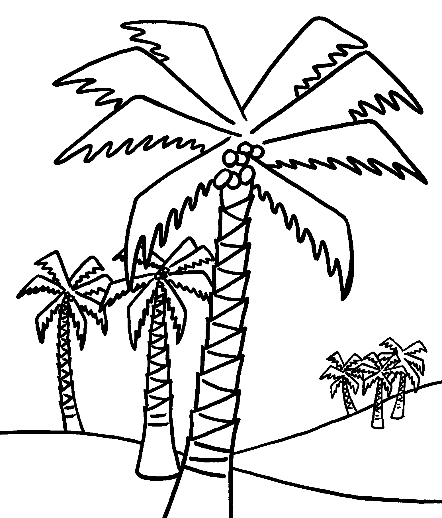 Coconut is an excellent source of fiber, potassium, manganese, and selenium. Coconut Tree Drawing at GetDrawings | Free download