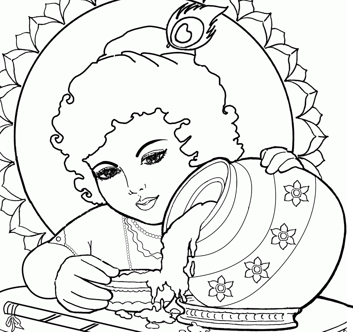Chhota bheem and krishna coloring page | free printable coloring pages · colour drawing free wallpaper lord radha krishna coloring drawing. Krishna Drawing at GetDrawings | Free download