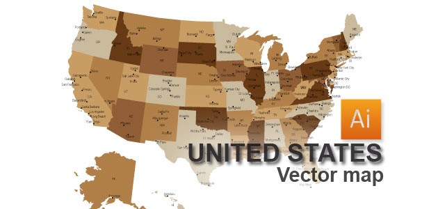 Vector Us Map At GetDrawings Free Download Vector Us Map 8 