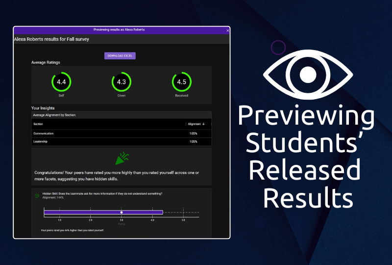 Previewing Students Released Results