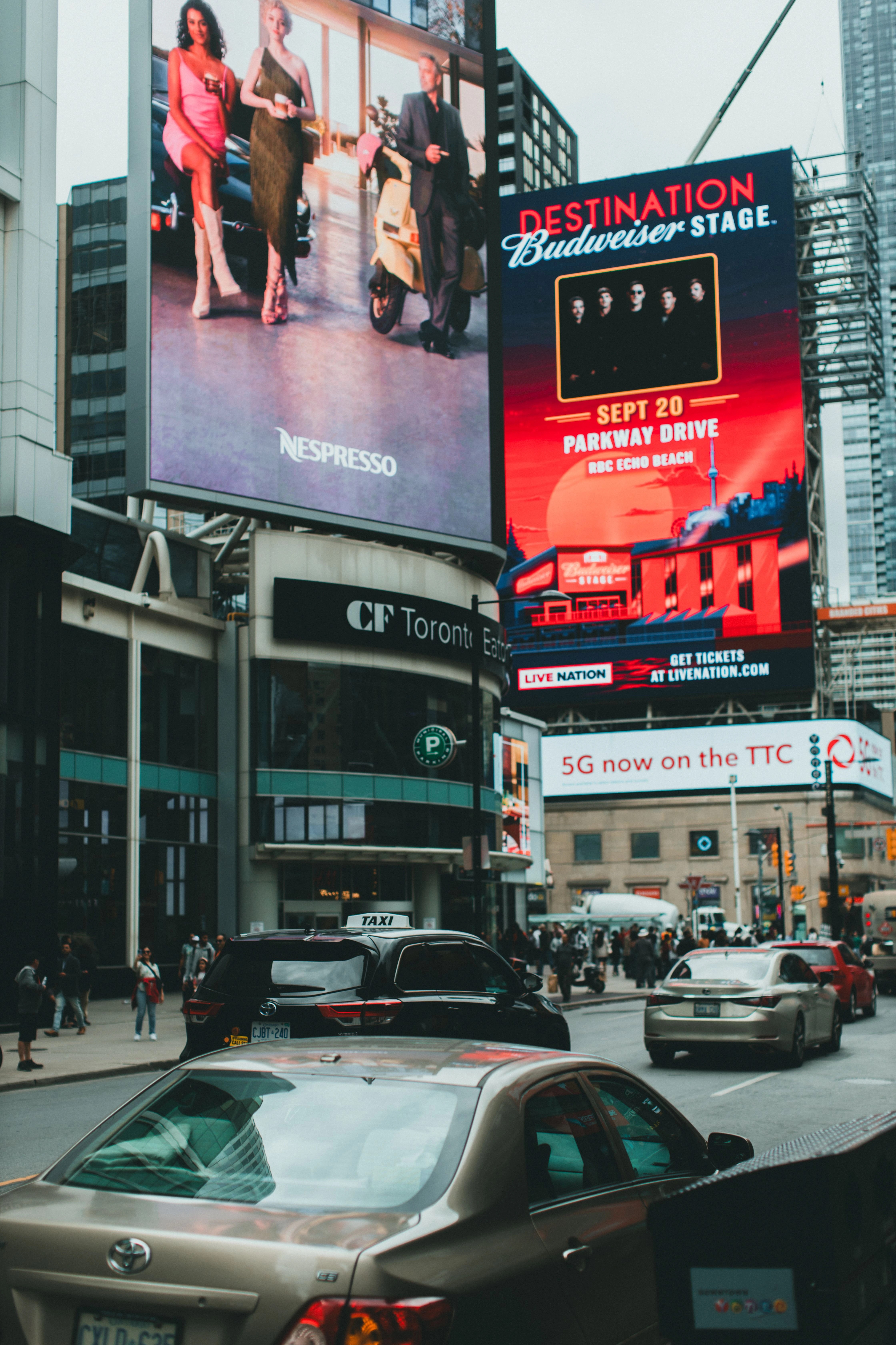 Billboards in Times Square