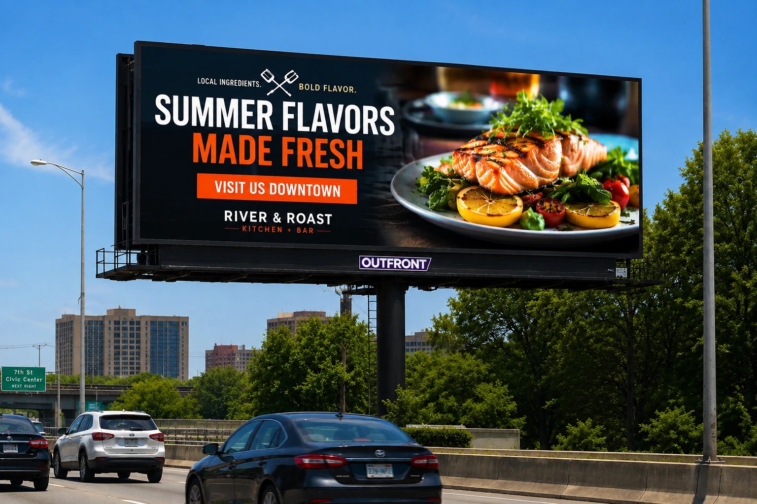 restaurant DOOH billboard