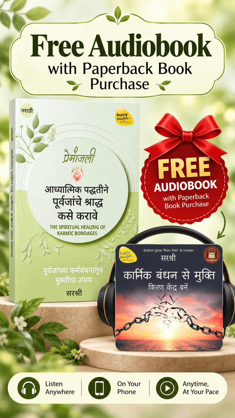 Premanjali – Aadhyatmik Paddhatine (Marathi) + Audio book Minimum QTY purchase 2