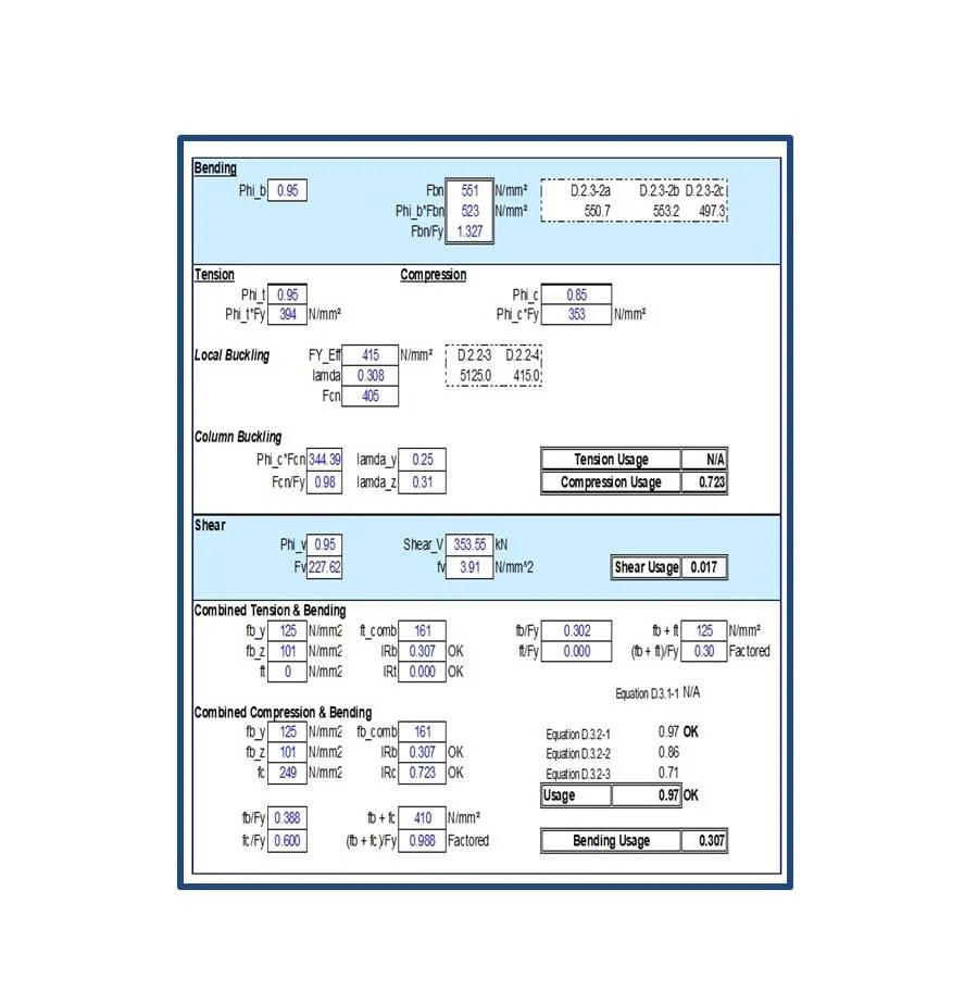 Design of Tubular Members as per API RP2A Excel Sheet - Image 2
